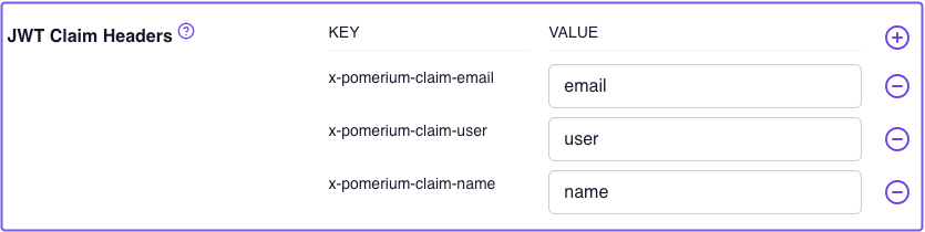 Entering custom JWT claim headers in the Zero Console